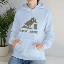 Load image into Gallery viewer, Barrel Racer Hooded Sweatshirt - 3 barrels, 2 hearts, one dream