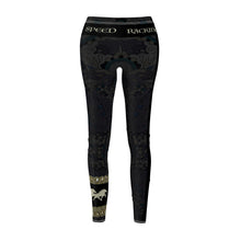Load image into Gallery viewer, Speed Racking Horse Leggings - Black Lace with Speed Racking Horses