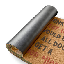 Load image into Gallery viewer, Coir Christmas Doormat with Puppy Christmas Wish