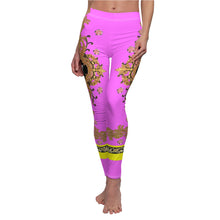 Load image into Gallery viewer, Rocky Mountain Horse Equestrian Leggings in Hot Pink Fursace Print