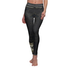 Load image into Gallery viewer, Friesian Horse Leggings - Discover the Magic with our Black Ghost Lace Leggings