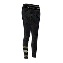 Load image into Gallery viewer, Speed Racking Horse Leggings - Black Lace with Speed Racking Horses