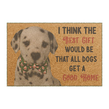Load image into Gallery viewer, Coir Christmas Doormat with Puppy Christmas Wish