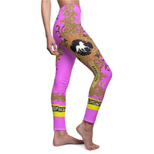 Load image into Gallery viewer, Paso Fino Horse Leggings - Original Pink "Fursace" Design