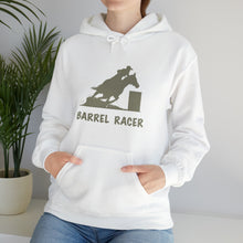 Load image into Gallery viewer, Barrel Racer Hooded Sweatshirt - 3 barrels, 2 hearts, one dream