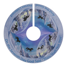 Load image into Gallery viewer, Gaited Horse Tree Skirt for Christmas Decoration Tree Fanatics