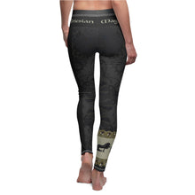 Load image into Gallery viewer, Friesian Horse Leggings - Discover the Magic with our Black Ghost Lace Leggings