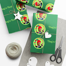 Load image into Gallery viewer, Donald Trump - Merry Christmas, They're Fired Gift Wrap Papers