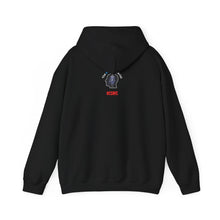 Load image into Gallery viewer, Statement Hoodie with Grim Reaper Promising to Punish the Guilty - Perfect For Patriots who demand justice.
