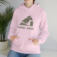Load image into Gallery viewer, Barrel Racer Hooded Sweatshirt - 3 barrels, 2 hearts, one dream
