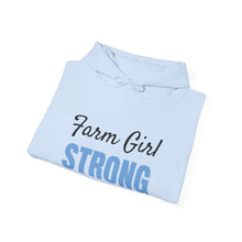 Load image into Gallery viewer, Farm Girl Strong Custom Hooded Sweatshirt - Gifts for Women Horse Lovers