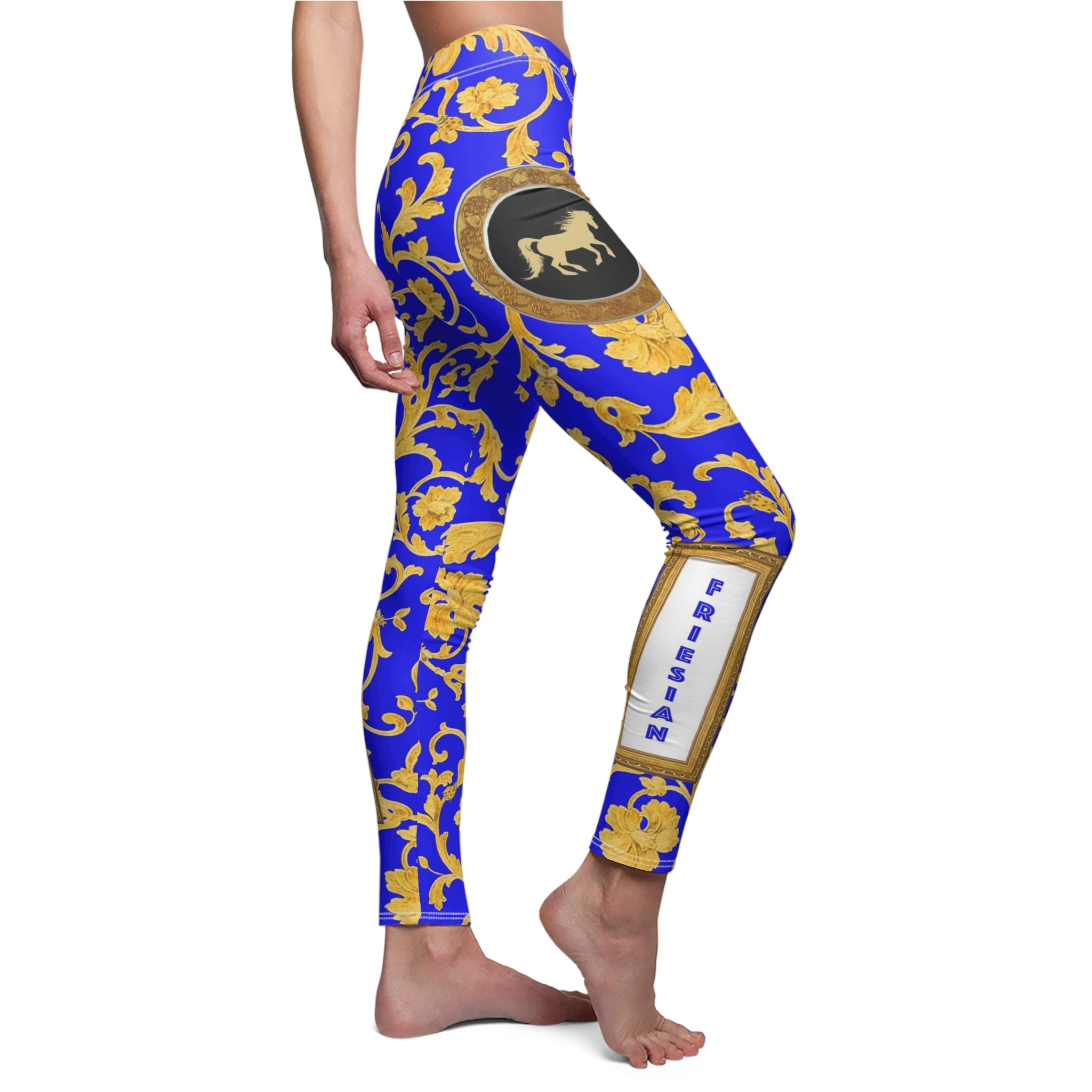 Friesian Horse  Leggings - Baroque style