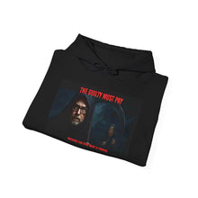Load image into Gallery viewer, Statement Hoodie with Grim Reaper Promising to Punish the Guilty - Perfect For Patriots who demand justice.
