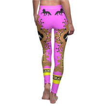 Load image into Gallery viewer, Peruvian Paso Horse Leggings - Pink Fursace Design
