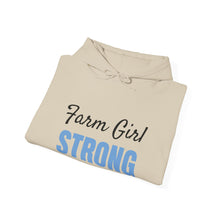 Load image into Gallery viewer, Farm Girl Strong Custom Hooded Sweatshirt - Gifts for Women Horse Lovers
