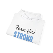 Load image into Gallery viewer, Farm Girl Strong Custom Hooded Sweatshirt - Gifts for Women Horse Lovers
