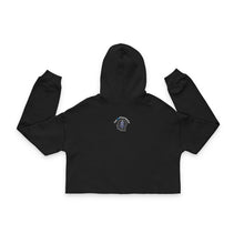 Load image into Gallery viewer, Cropped Hoodie — &#39;Life Begins at the End of Your Comfort Zone&#39; Mental Health Awareness Cropped Hoodie
