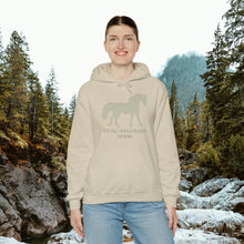 Load image into Gallery viewer, Rocky Mountain Horse Hoodie will make you Rocky Mountain High

