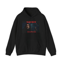 Load image into Gallery viewer, Statement Hoodie with Grim Reaper Promising to Punish the Guilty - Perfect For Patriots who demand justice.

