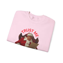 Load image into Gallery viewer, Santa 'Trust Me' Crewneck Sweatshirt – Funny Naughty List Holiday Pullover
