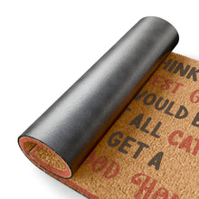 Load image into Gallery viewer, Coir Christmas Doormat with Kitten Christmas Wish
