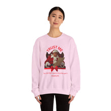 Load image into Gallery viewer, Santa 'Trust Me' Crewneck Sweatshirt – Funny Naughty List Holiday Pullover
